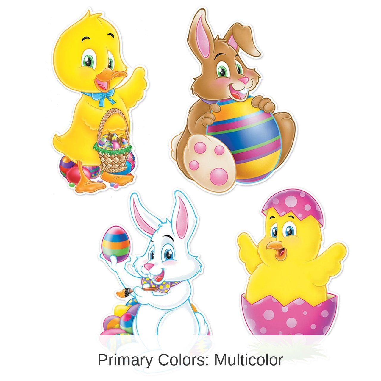 48 Pack Bulk Easter Cutouts
