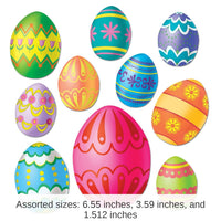 240 Pack Bulk Easter Egg Cutouts