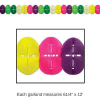 12 Pack Bulk Easter Egg Garland