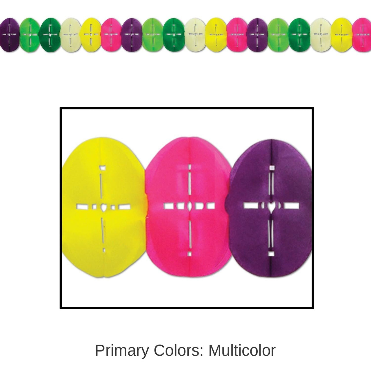 12 Pack Bulk Easter Egg Garland