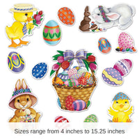 168 Piece Bulk Easter Basket/Friends Cutouts
