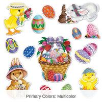 168 Piece Bulk Easter Basket/Friends Cutouts