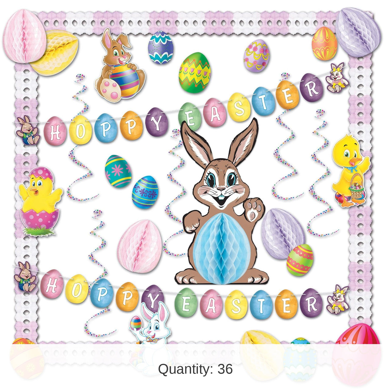 Bulk 36 Piece Easter Decorating Kit