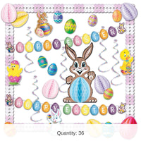 Bulk 36 Piece Easter Decorating Kit