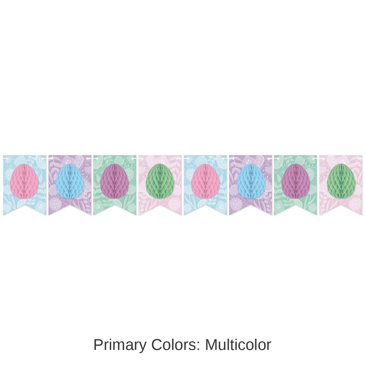 12 Pack Bulk Easter Tissue Egg Streamer