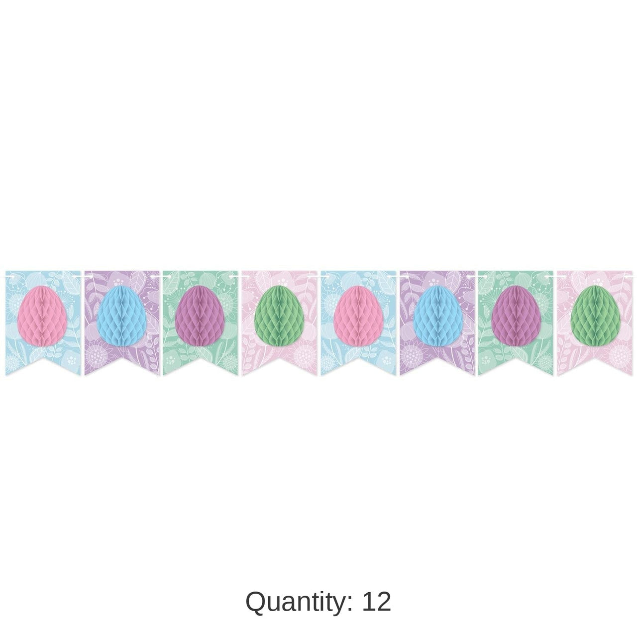 12 Pack Bulk Easter Tissue Egg Streamer