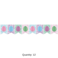 12 Pack Bulk Easter Tissue Egg Streamer