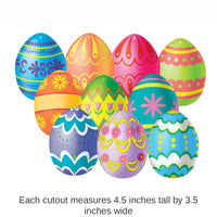 240 Pack Bulk Mini Easter Egg Cutouts