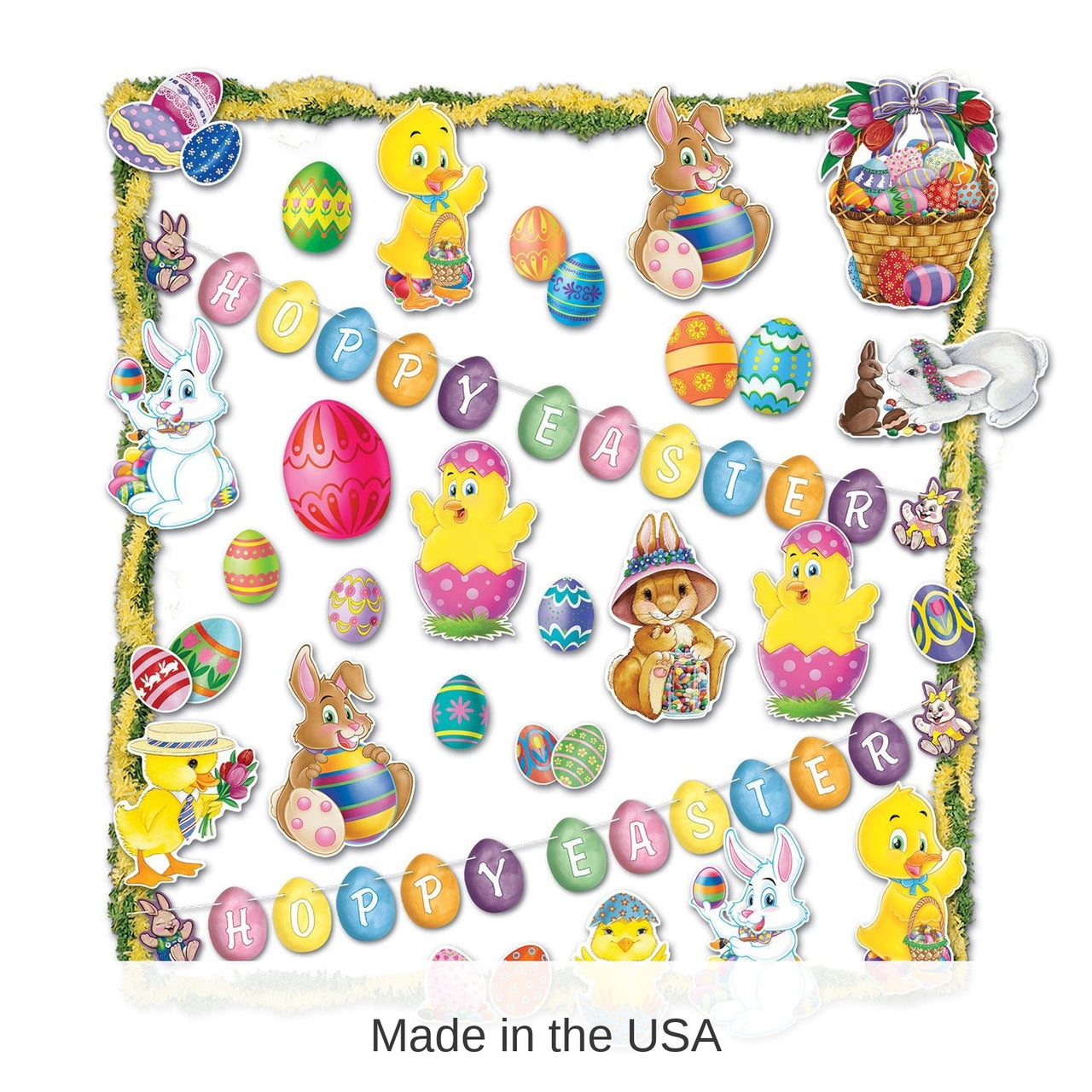 Bulk 26 Piece Easter Trimorama Decorating Kit