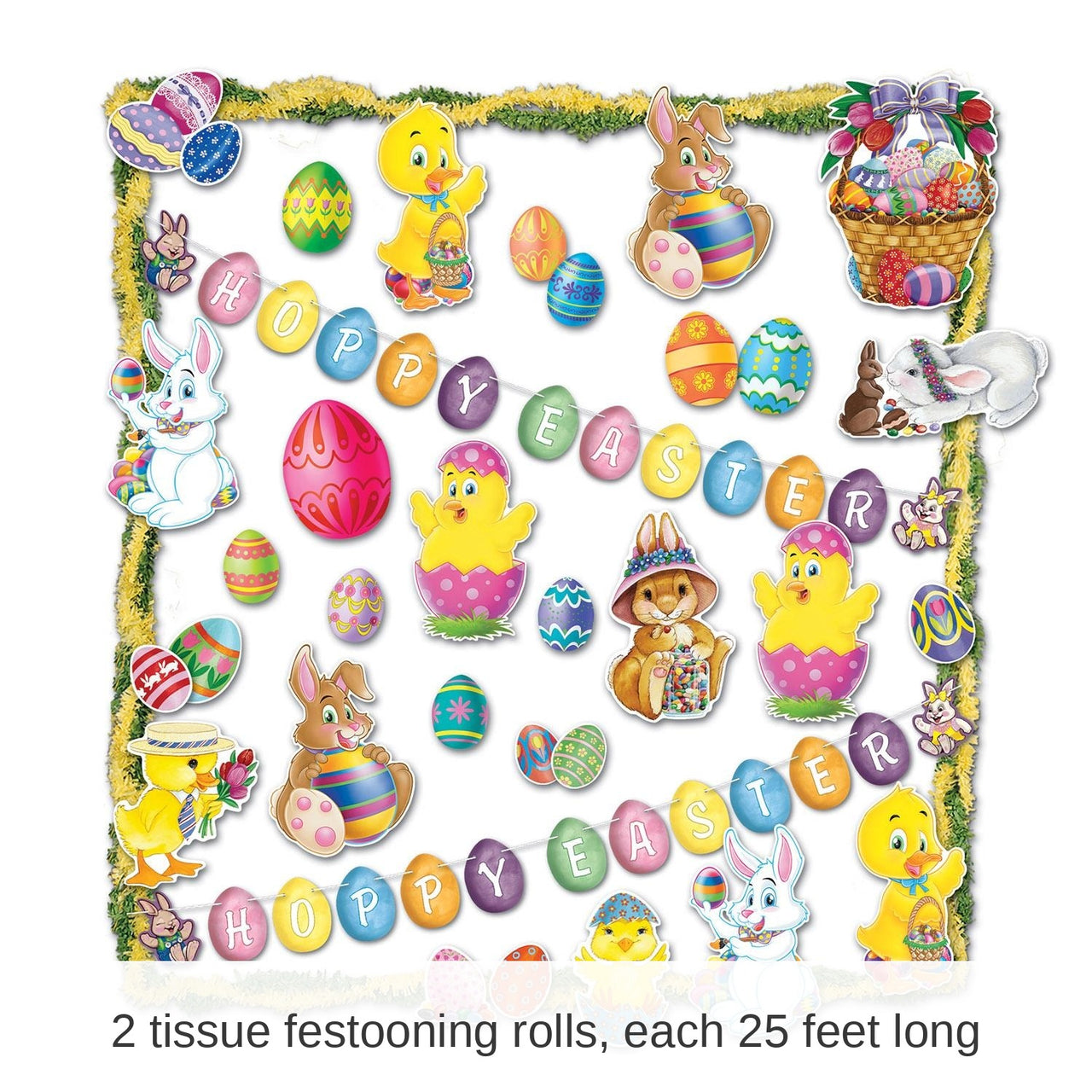 Bulk 26 Piece Easter Trimorama Decorating Kit