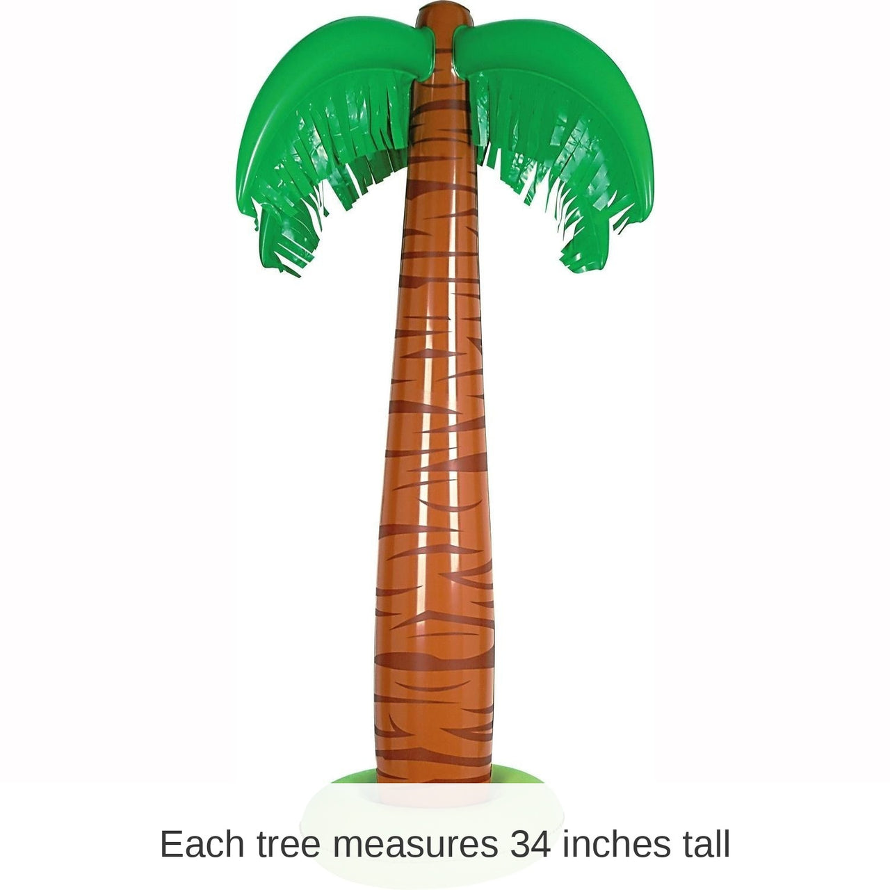 6 Pack Bulk Luau Party Inflatable 34 Inch Palm Tree
