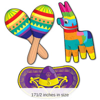 36 Pack Bulk Fiesta Cutouts - prtd 2 sides