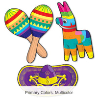 36 Pack Bulk Fiesta Cutouts - prtd 2 sides