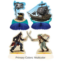 48 Pack Bulk Pirate Mini Party Centerpieces