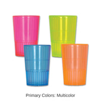 96 Pack Bulk New Year's Eve Neon Shot Glasses