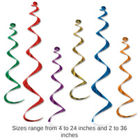 36 Piece Bulk Twirly Party Whirlys Asst colors