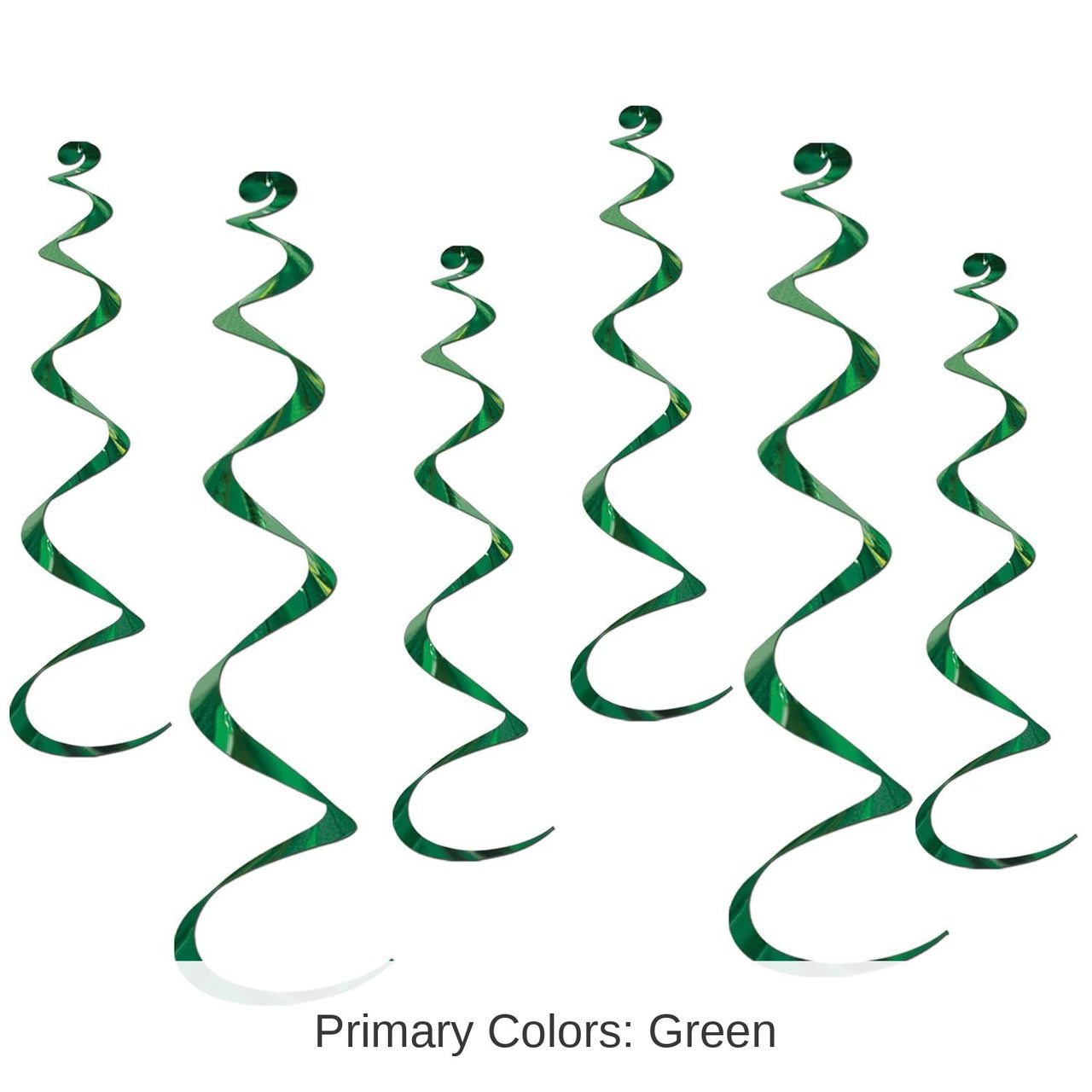 36 Piece Bulk Twirly Party Whirlys green