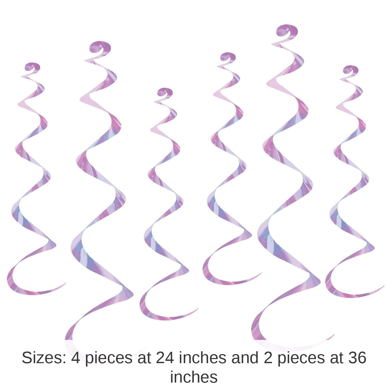 36 Piece Bulk Twirly Party Whirlys opalescent