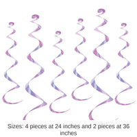 36 Piece Bulk Twirly Party Whirlys opalescent
