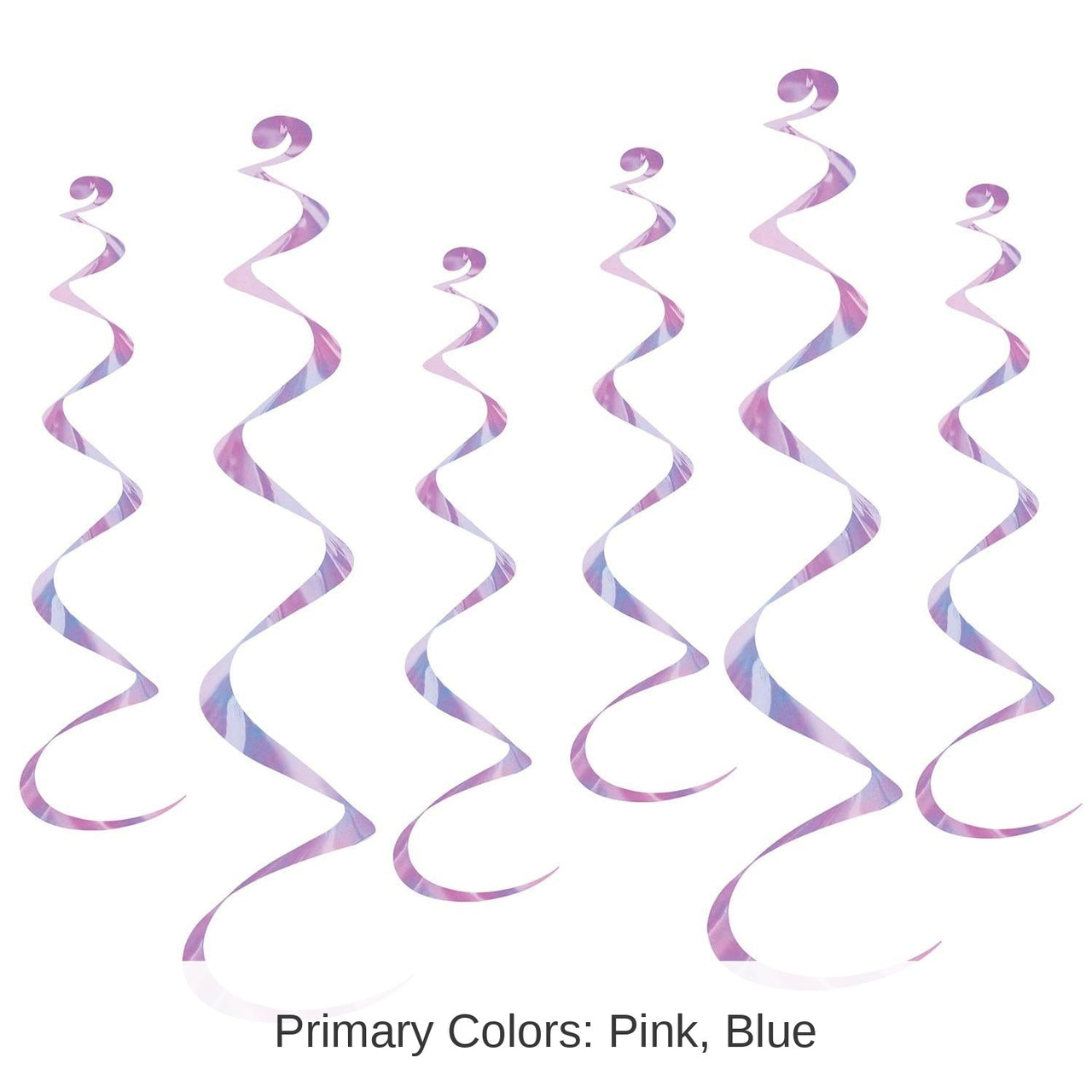 36 Piece Bulk Twirly Party Whirlys opalescent