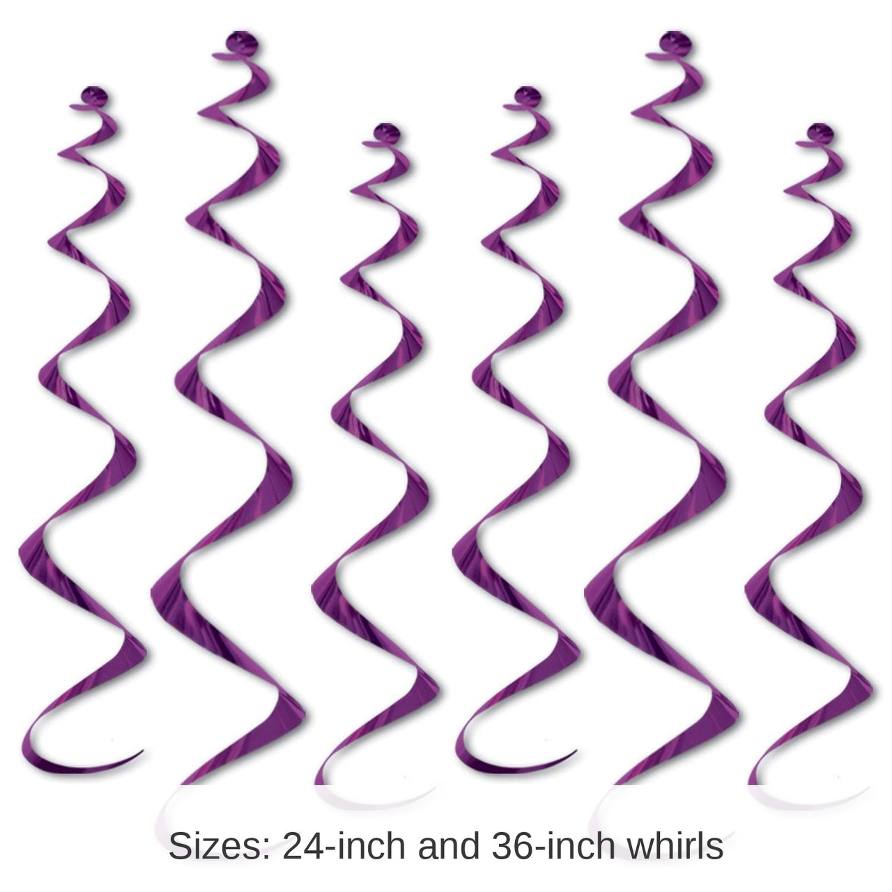 36 Piece Bulk Twirly Party Whirlys purple