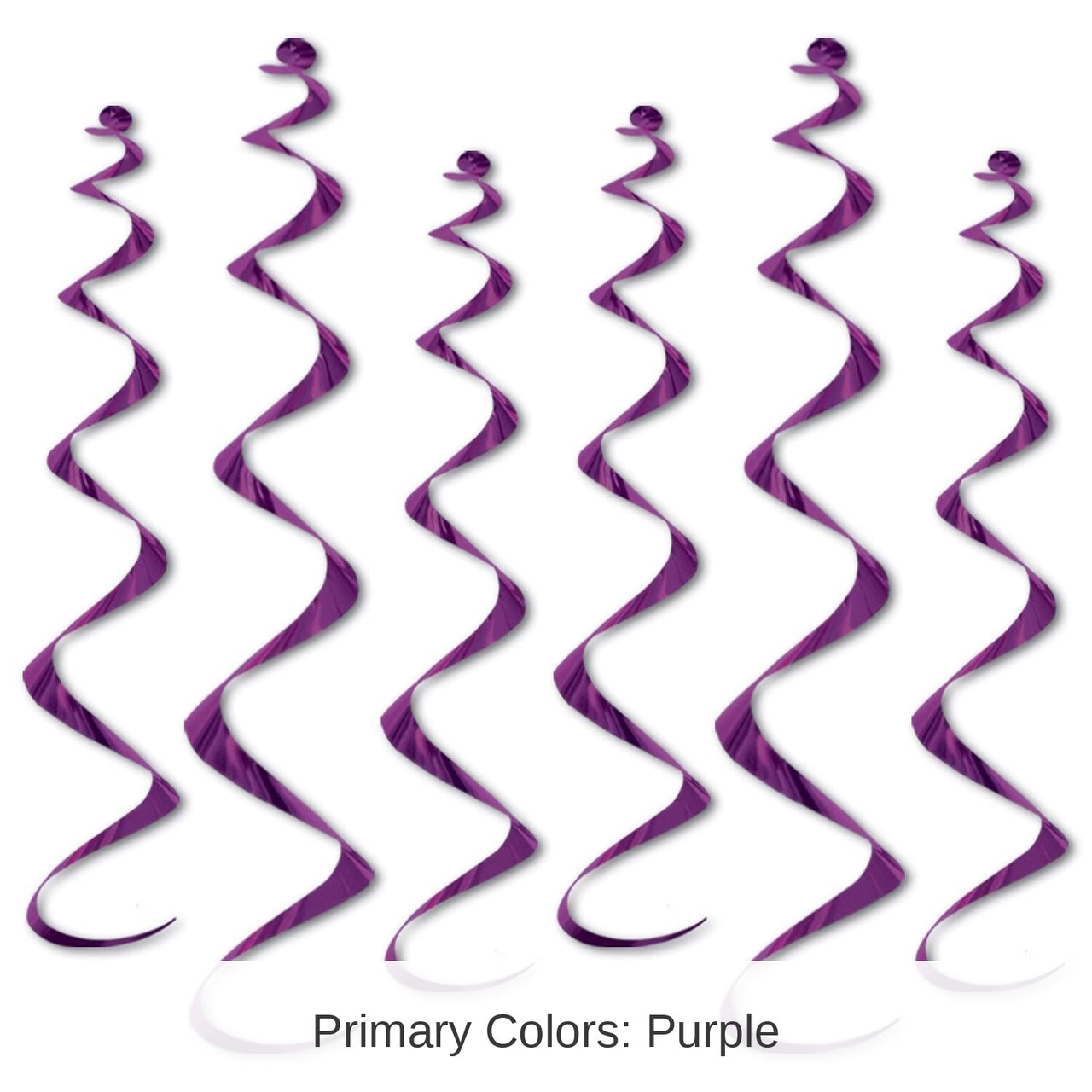 36 Piece Bulk Twirly Party Whirlys purple