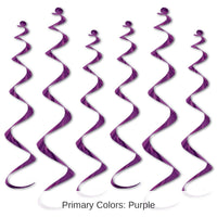 36 Piece Bulk Twirly Party Whirlys purple