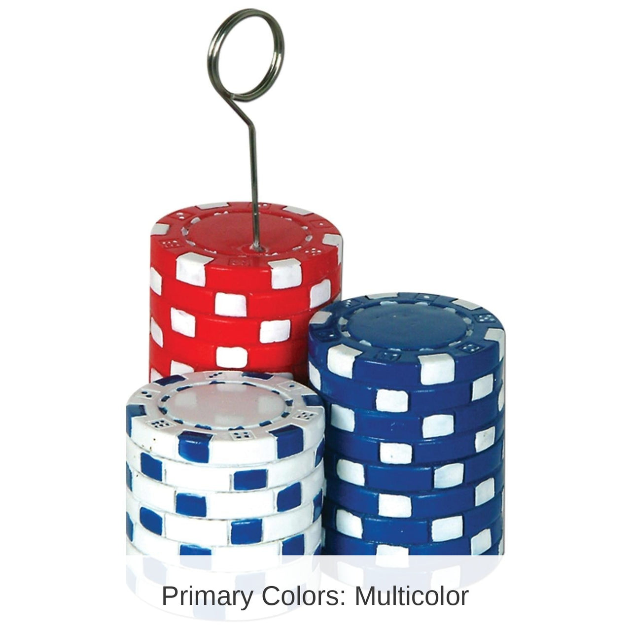6 Pack Bulk Poker Chips Photo/Balloon Holder