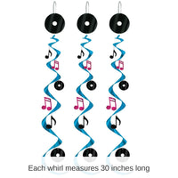 18 Piece Bulk Rock/Roll Party Whirls