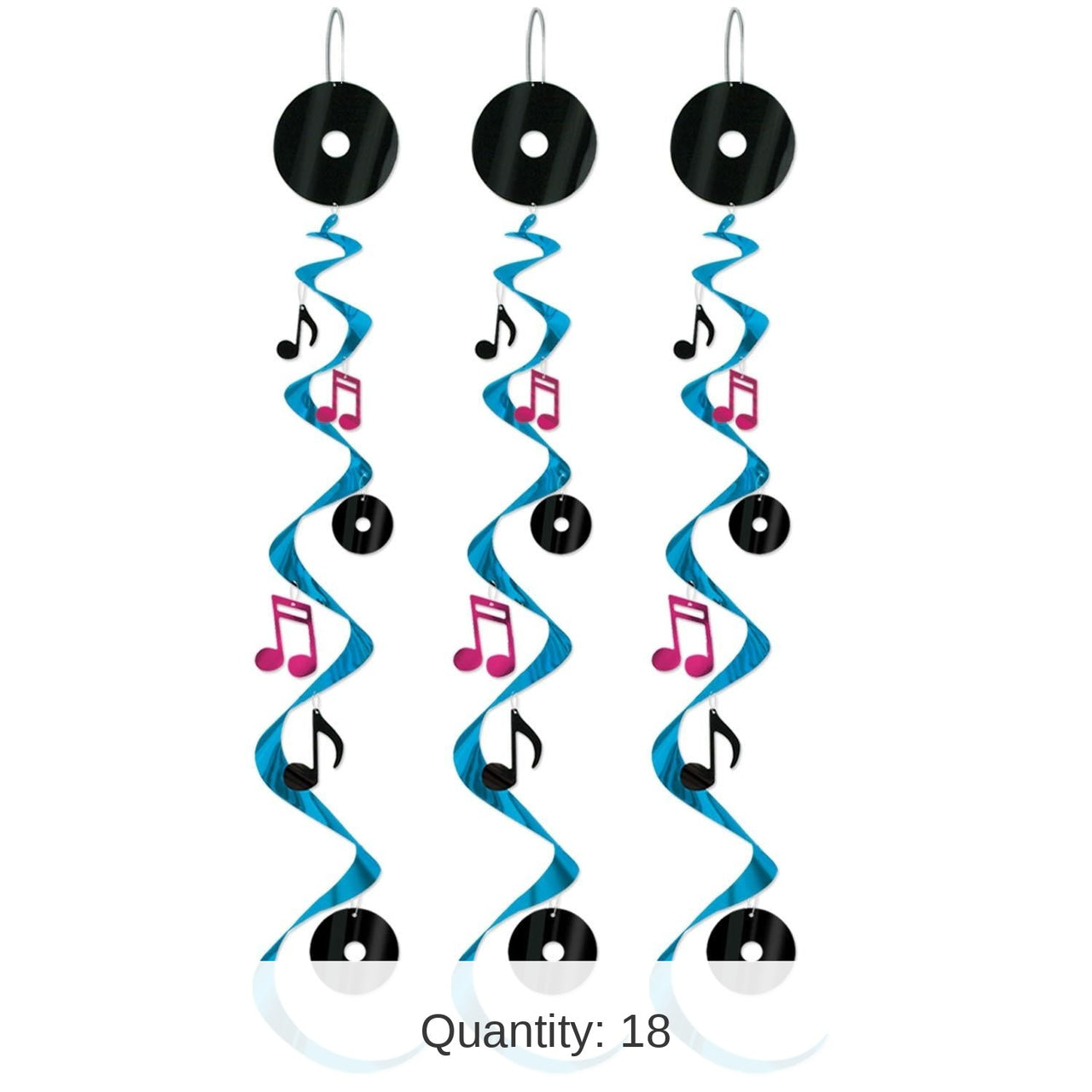 18 Piece Bulk Rock/Roll Party Whirls
