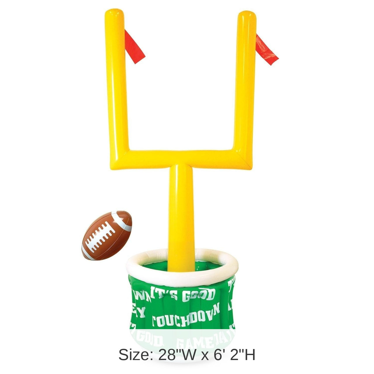 Inflatable Goal Post Party Cooler with Football
