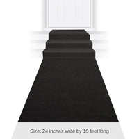 6 Pack Bulk Black Party Carpet Runner