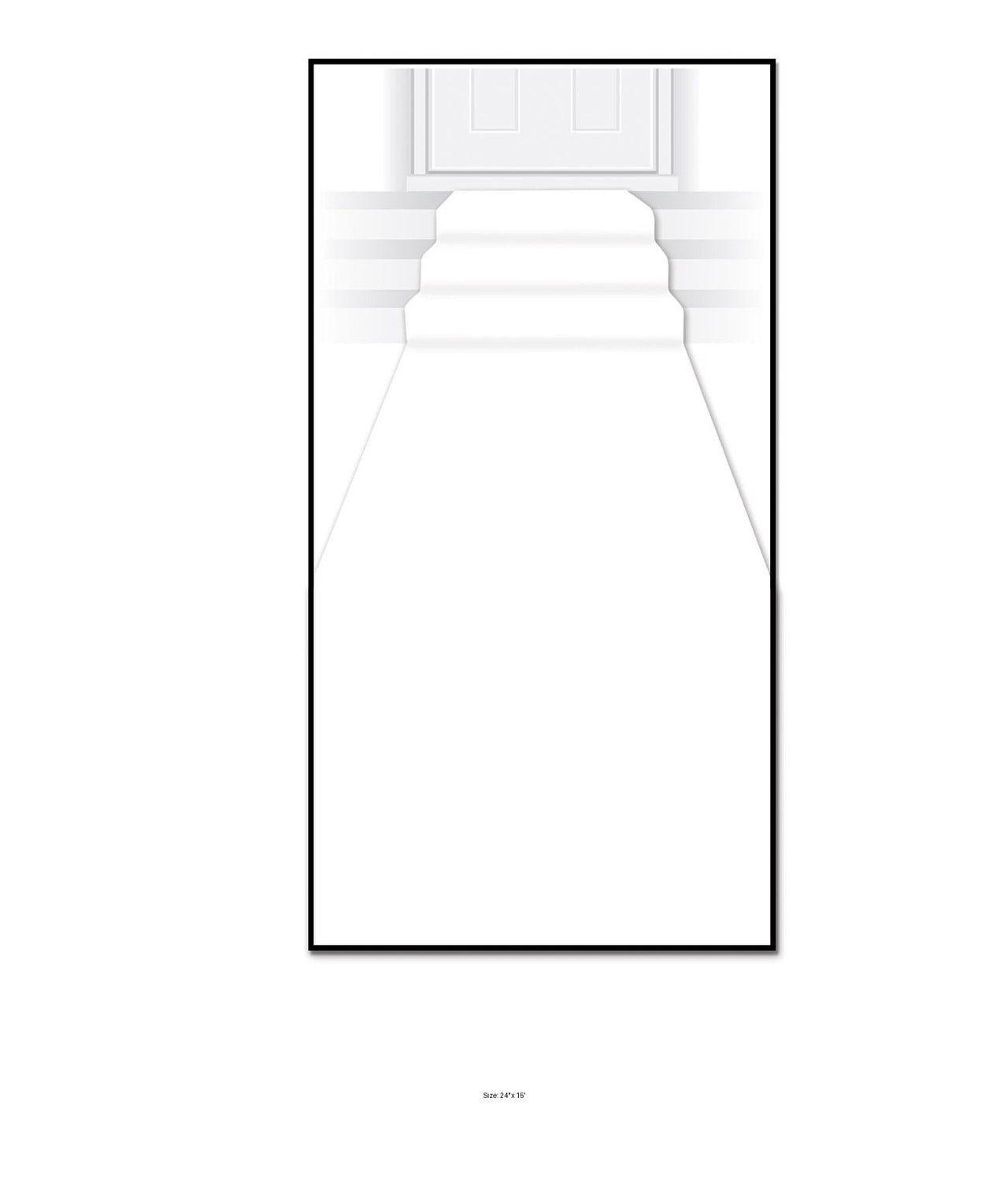 6 Pack Bulk White Carpet Runner