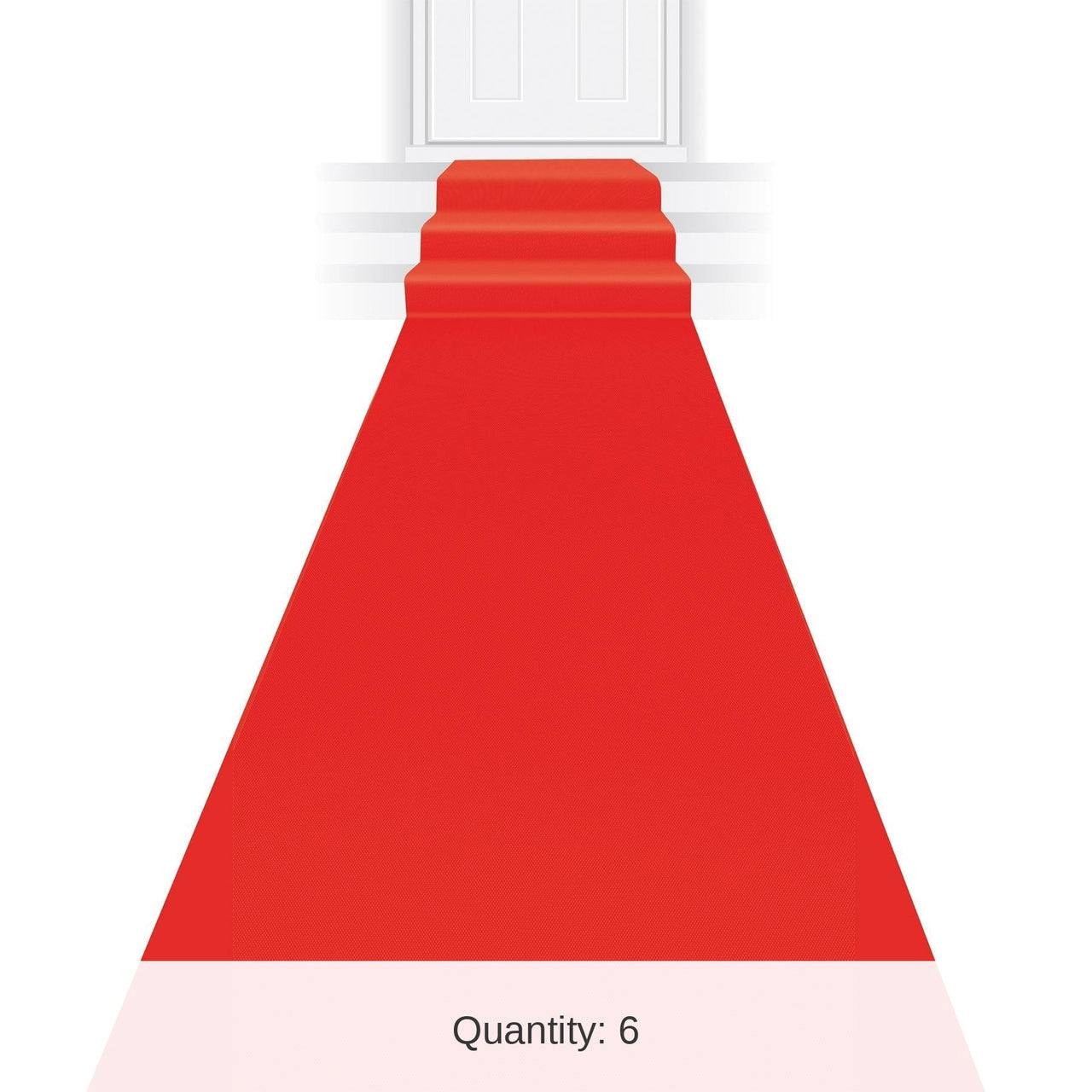 6 Pack Bulk Red Carpet Party Runner