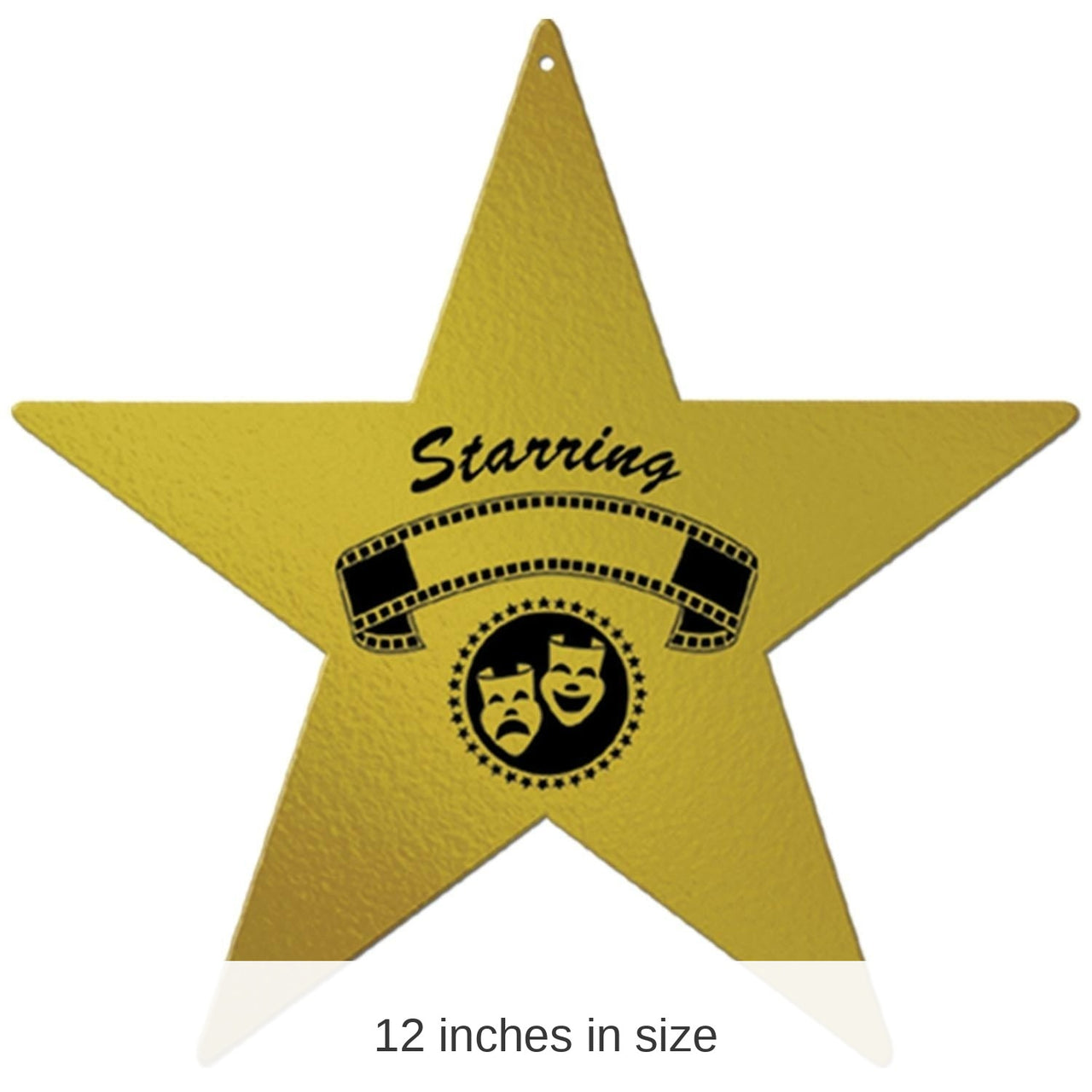 24 Pack Bulk 12 Inch Foil Awards Night Party Star