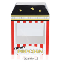 12 Pack Bulk 3-D Popcorn Machine Party Centerpiece