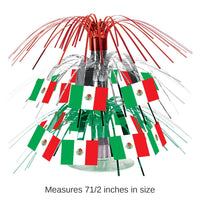 12 Pack Bulk Fiesta Mexican Flag Mini Cascade Centerpiece