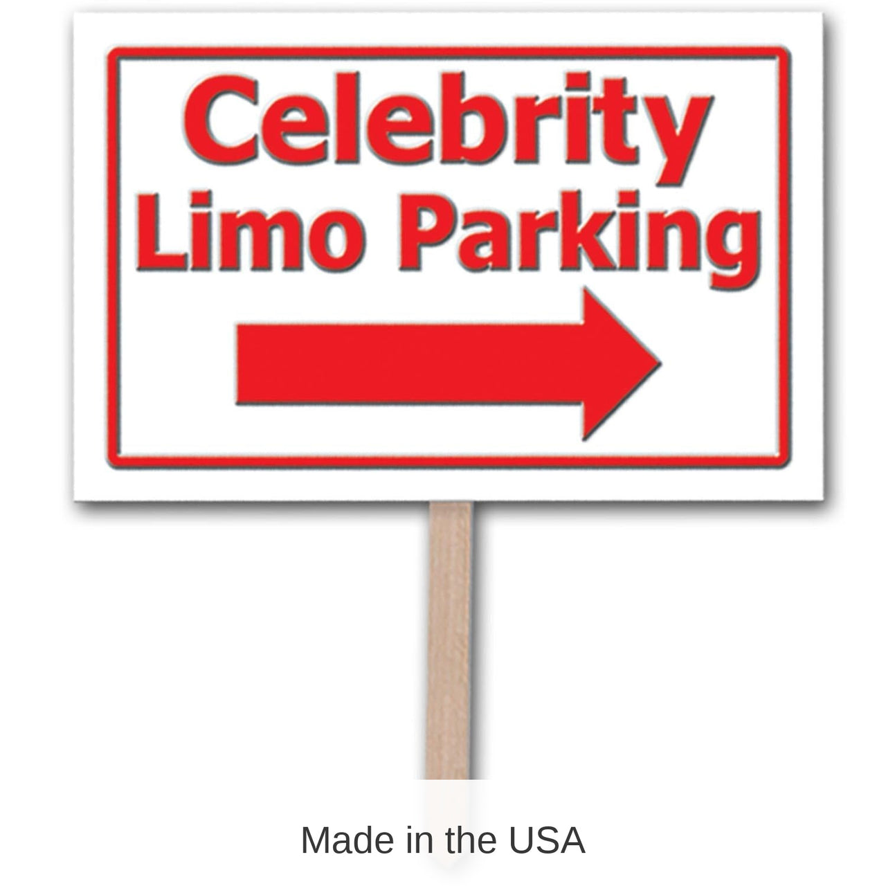 6 Pack Bulk 3-D Plastic Awards Night Party Yard Sign