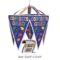 12 Pack Bulk Congrats Grad Graduation Party Pennant Chandelier