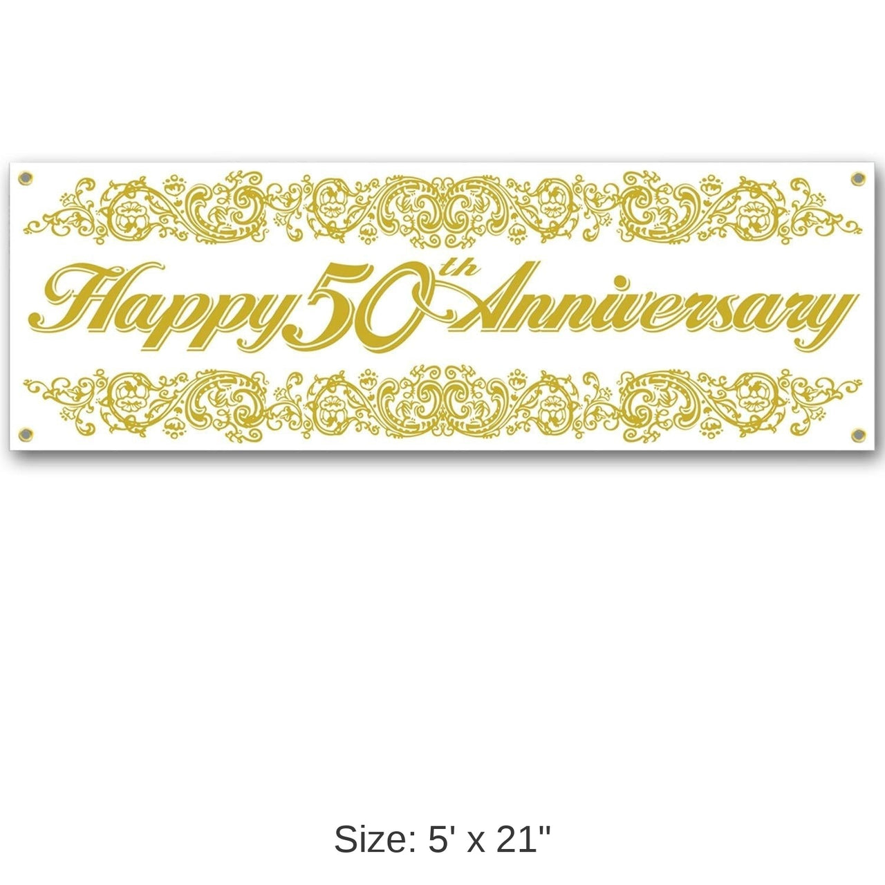 12 Pack Bulk 50th Anniversary Sign Banner