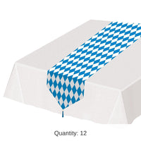 12 Pack Bulk Printed Oktoberfest Paper Table Runner