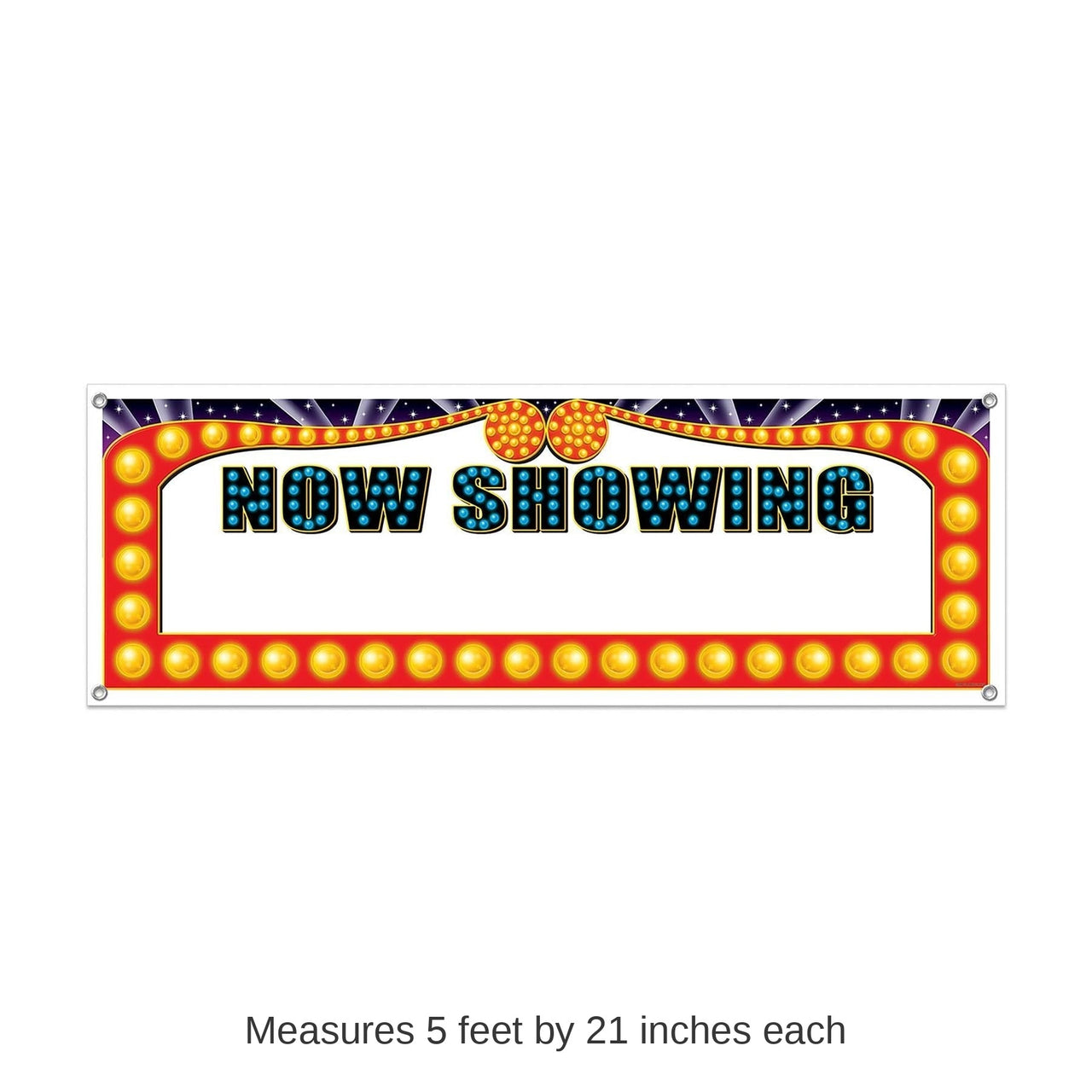 12 Pack Bulk Now Showing Party Sign Banner