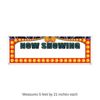 12 Pack Bulk Now Showing Party Sign Banner