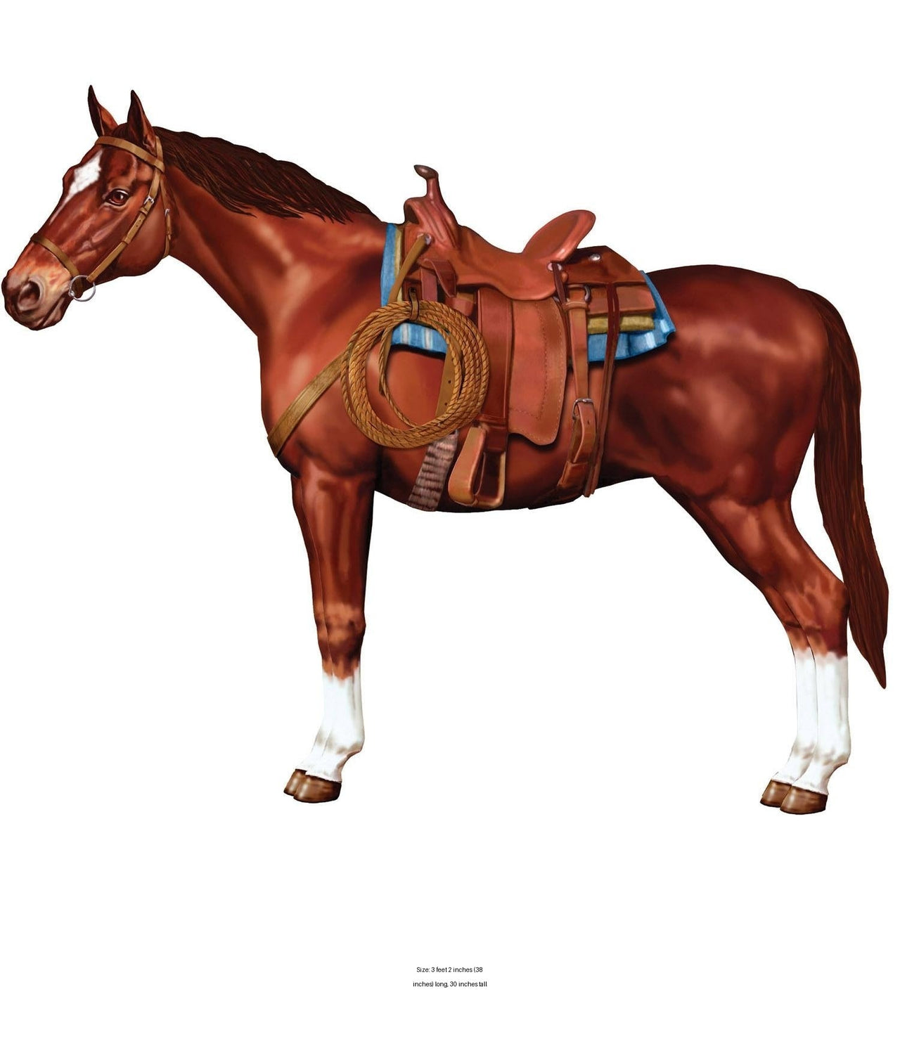 12 Pack Bulk Jointed Horse Party Decoration
