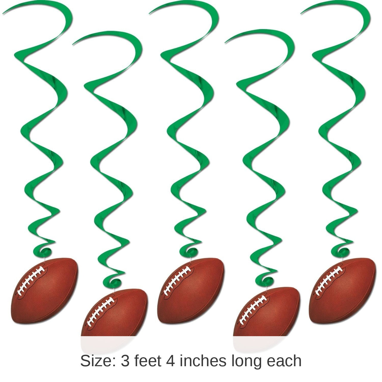 30 Piece Bulk Football Party Whirls