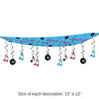 6 Pack Bulk Rock/Roll Ceiling Party Decoration