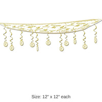 6 Pack Bulk 50th Anniversary Ceiling Decoration