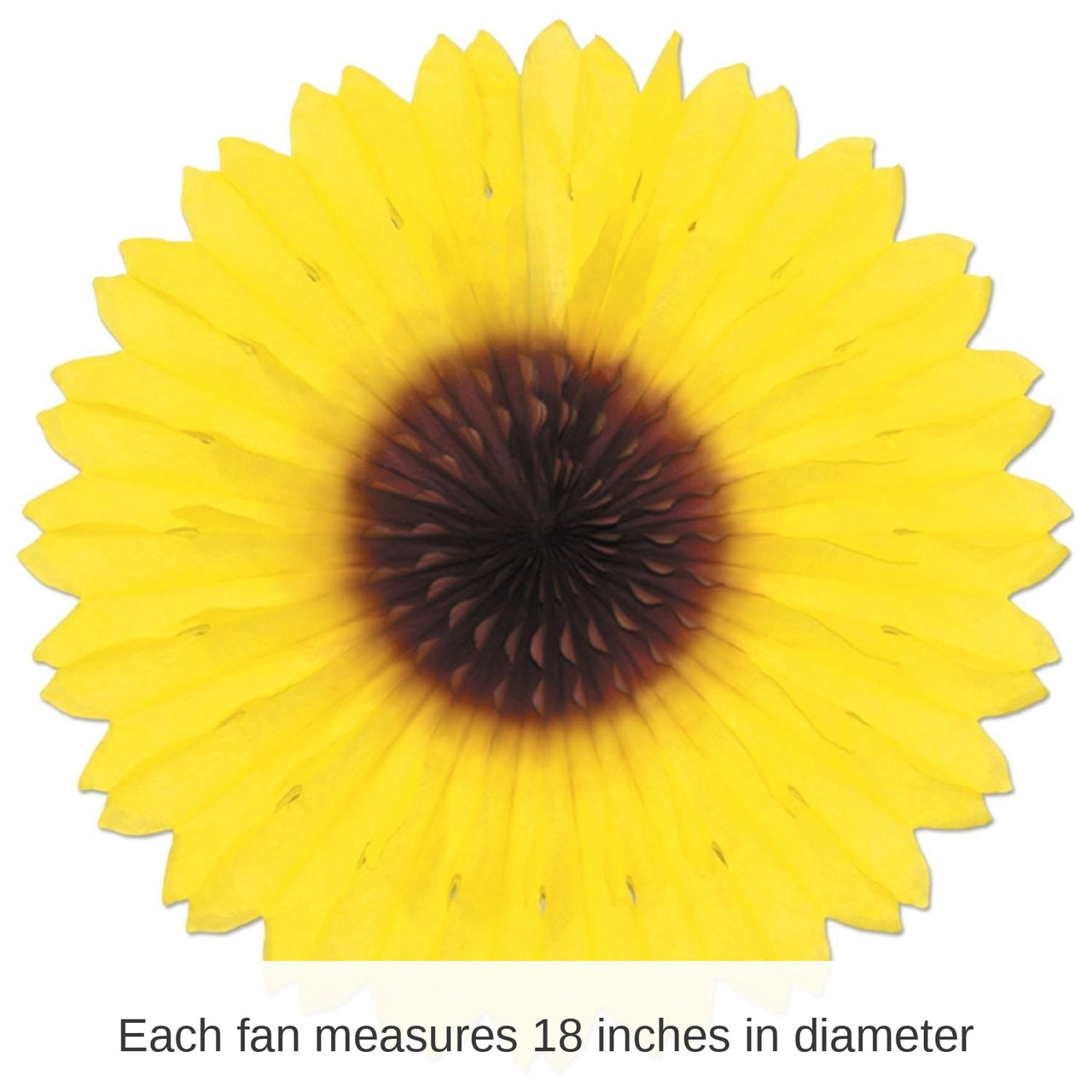 12 Pack Bulk Sunflower Party Fan