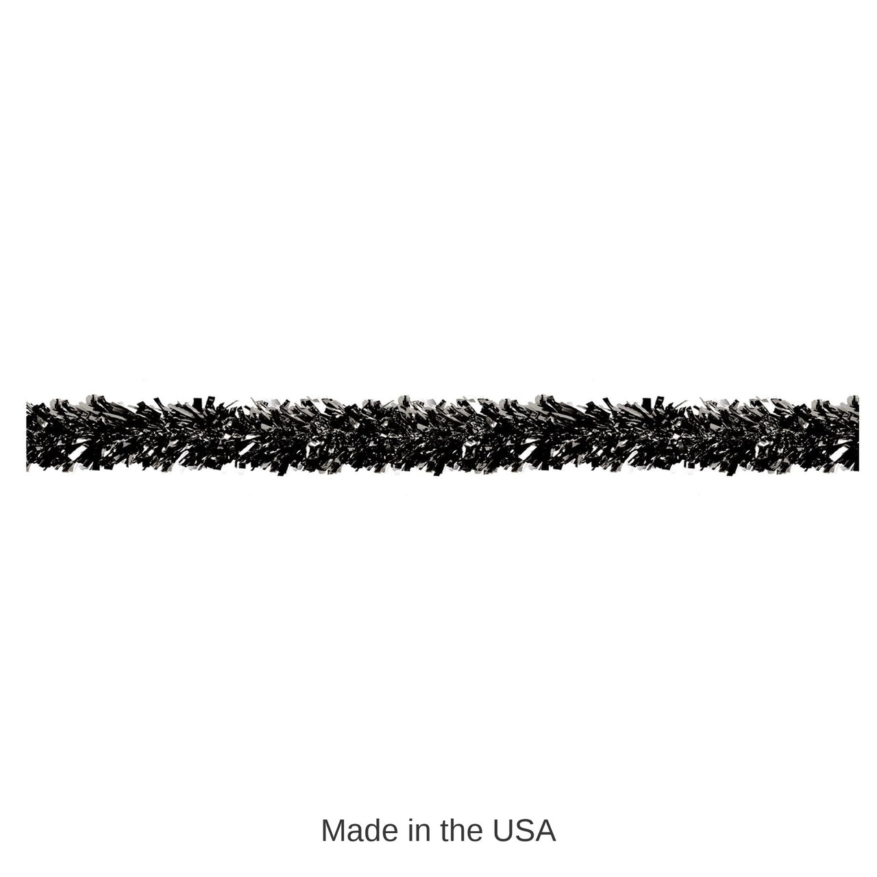 12 Pack Bulk 6-Ply Party Metallic Festooning Garland - black