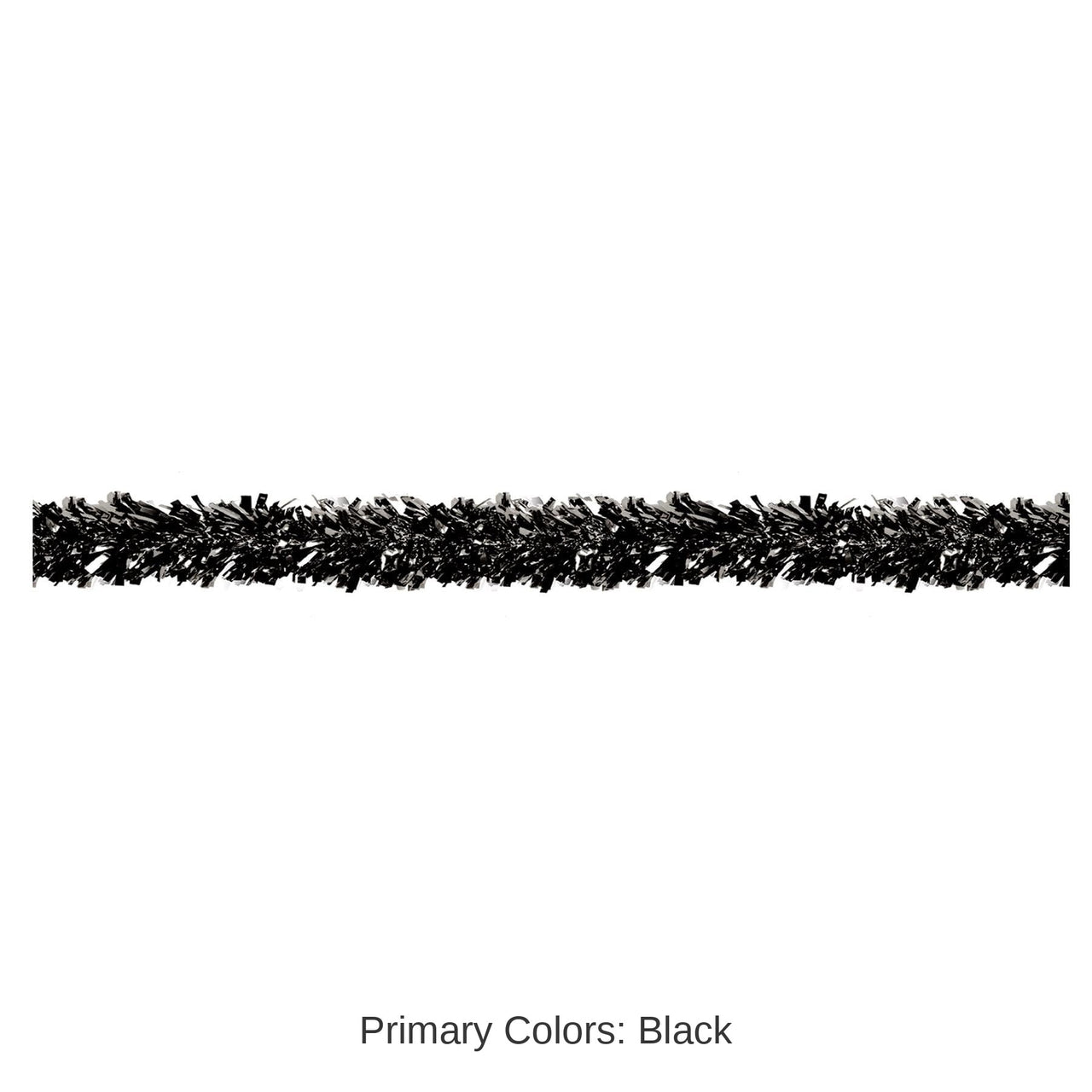 12 Pack Bulk 6-Ply Party Metallic Festooning Garland - black